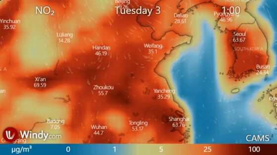 Satellite Pollution Data Shows China Is Getting Back to Work