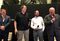 From left; Guy Semon of Tag Heuer, Google's David Singleton, Intel's Michael Bell, and Jean-Claude Biver, president of Watches at LVMH.