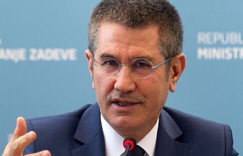 Nurettin Canikli. Photographer: Ales Beno/Anadolu Agency via Getty Images