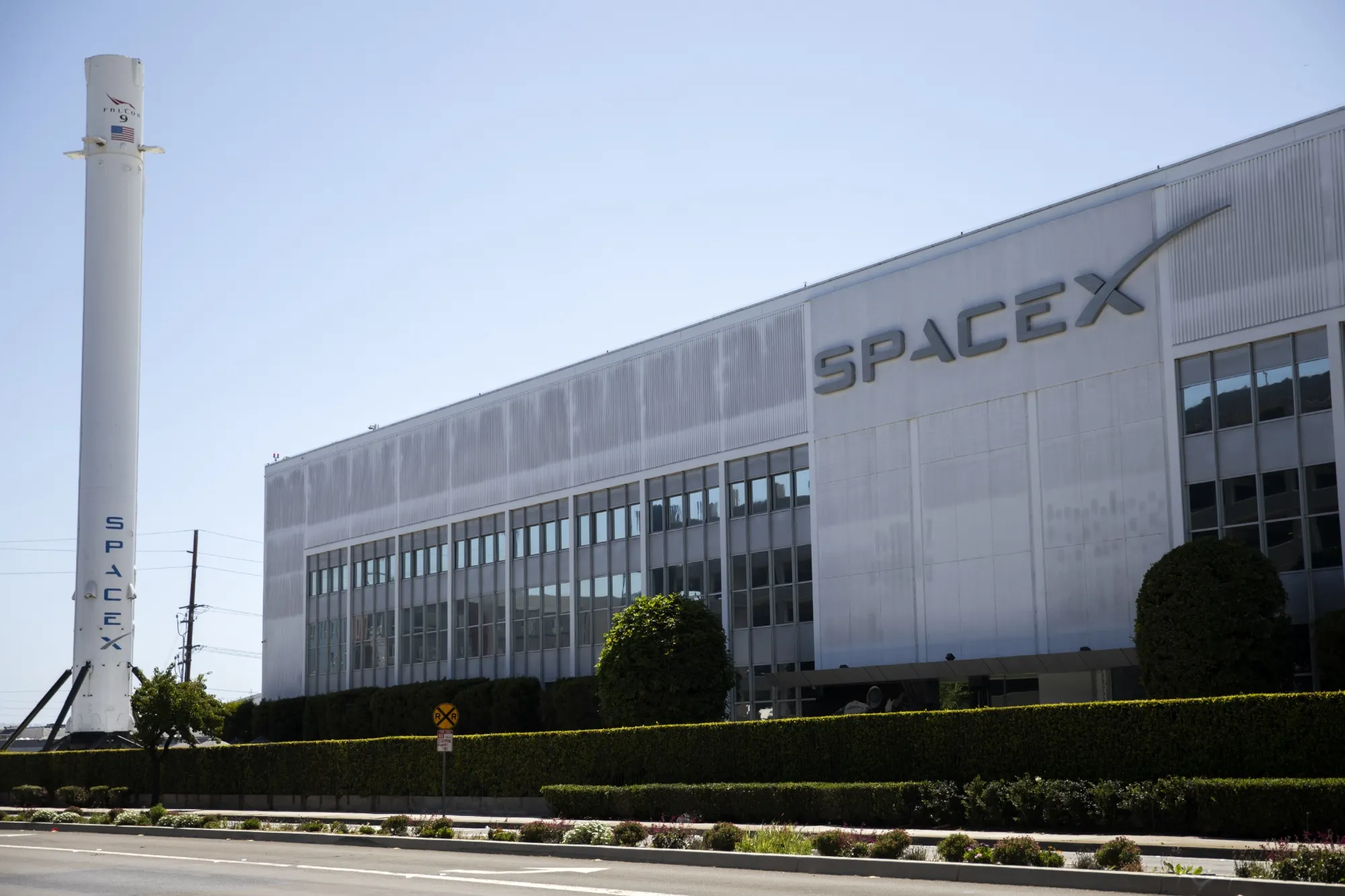 SpaceX headquarters in Hawthorne, California.