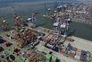 Aerial Views Of Tanjung Priok Port Ahead Of Second-Quarter GDP Figures