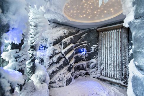 The Snow Paradise Room at Zurich's Dolder Grand.