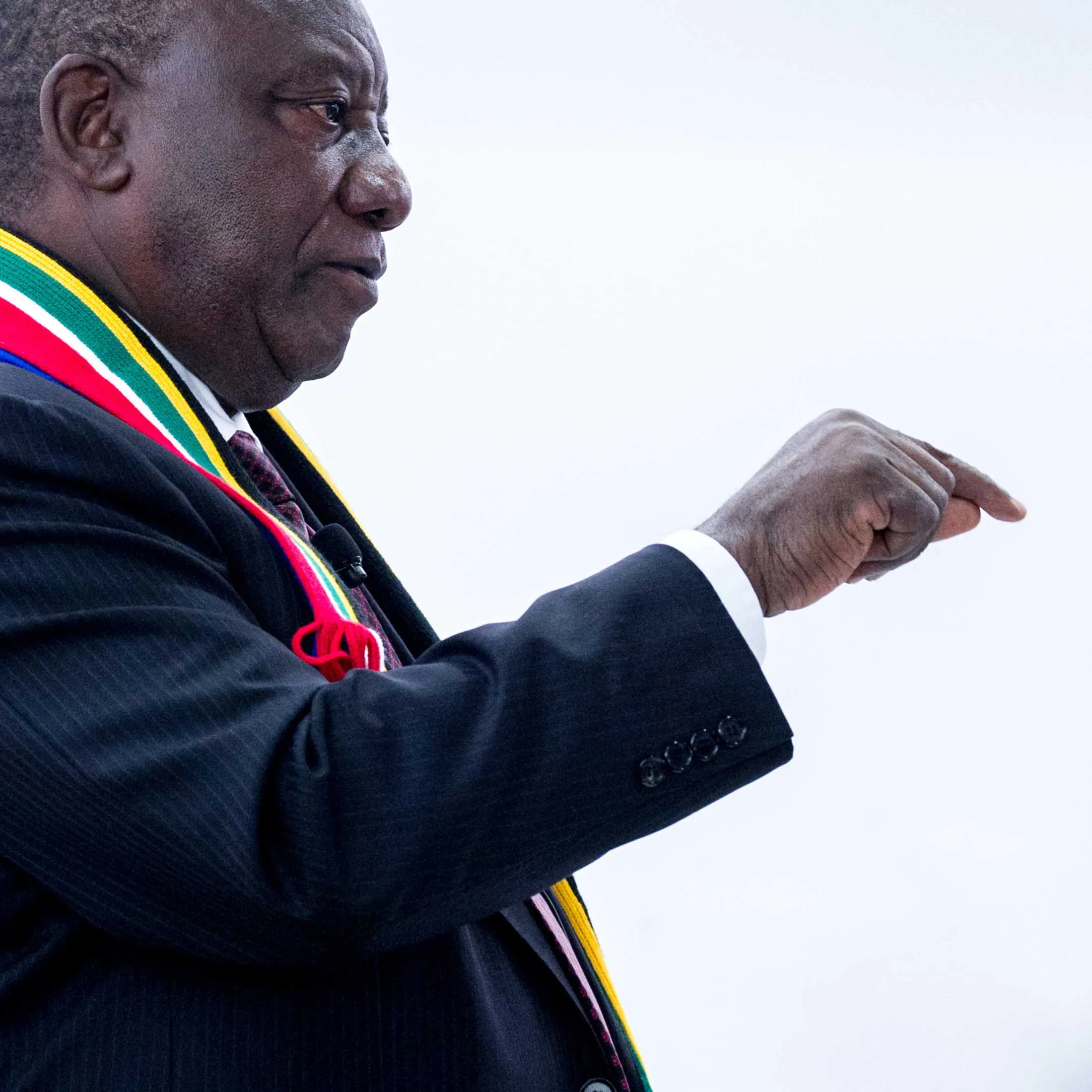 Cyril Ramaphosa at the World Economic Forum in Davos, Switzerland, on Jan. 24, 2018.
