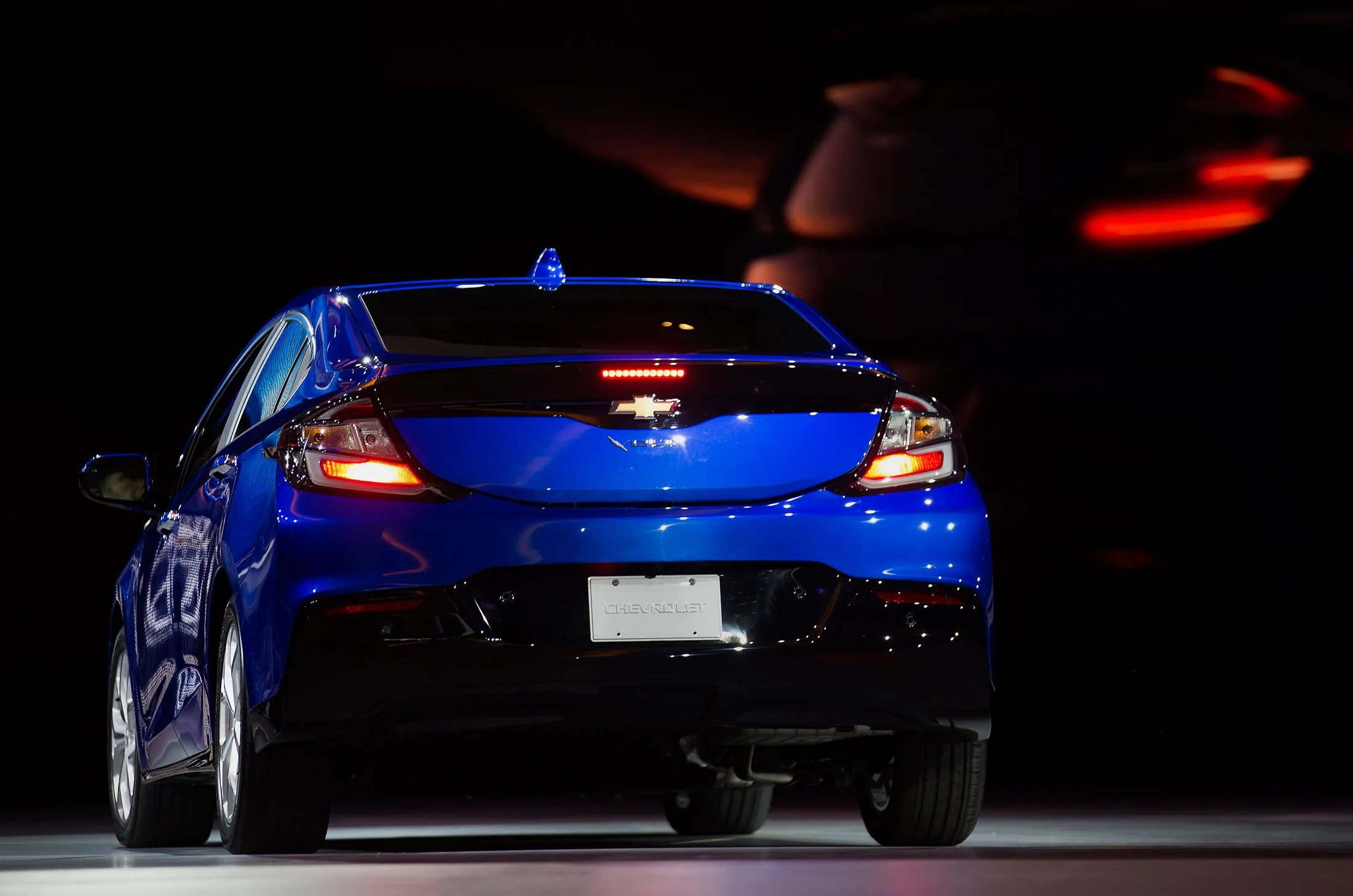 The General Motors Co. (GM) Chevrolet 2016 Volt vehicle is unveiled during the 2015 North American International Auto Show (NAIAS).
