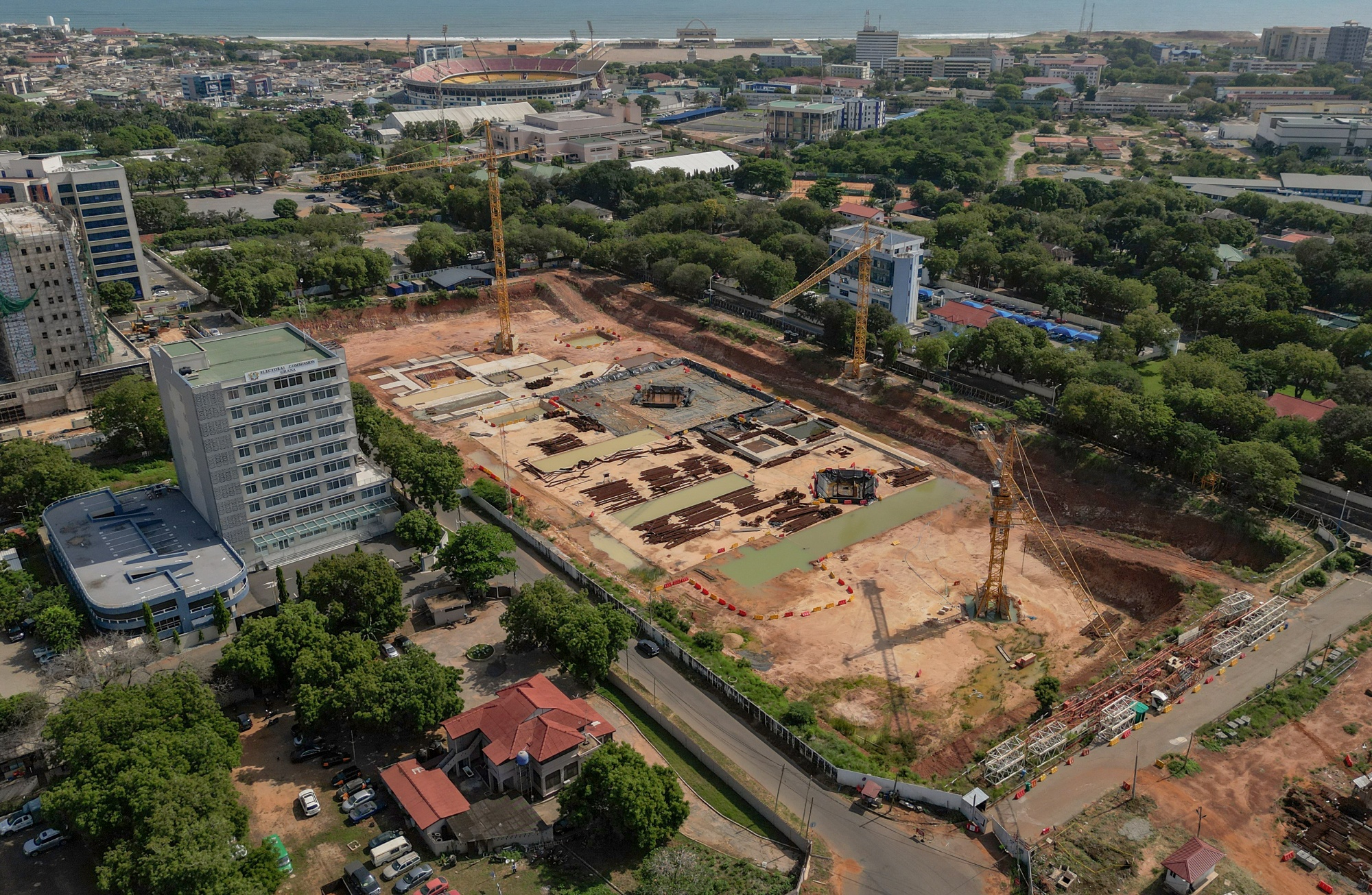 The stalled&nbsp;construction site of the National Cathedral of Ghana, in the Ghanaian capital of Accra.&nbsp;