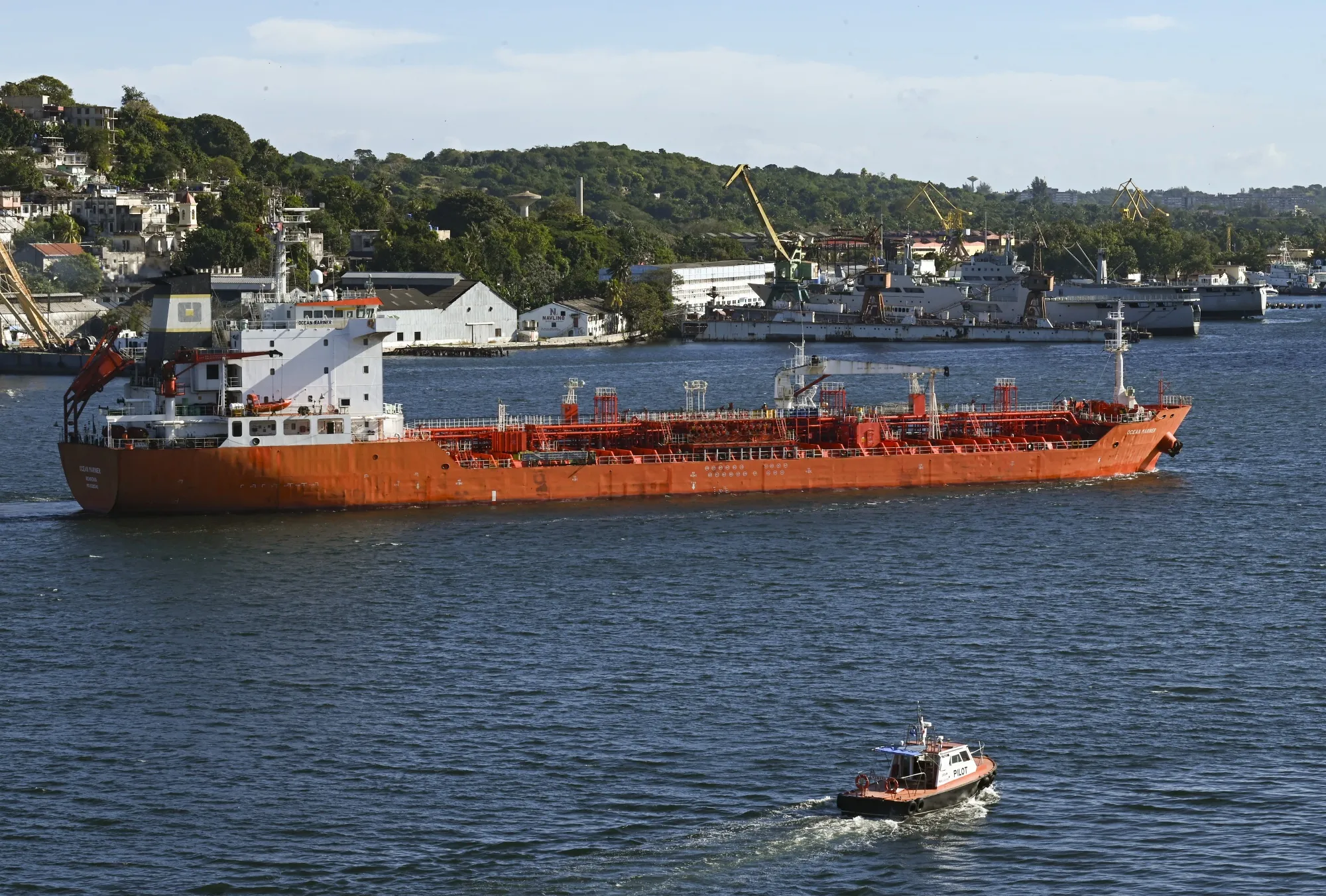 The Ocean Mariner tanker on Jan. 9.