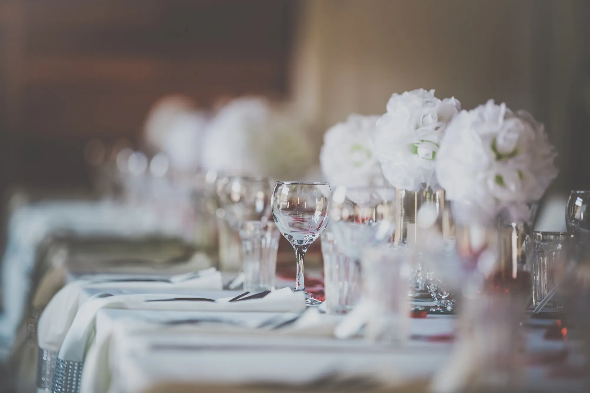 Wedding Birthday Reception Decoration, Chairs, Tables and Flowers