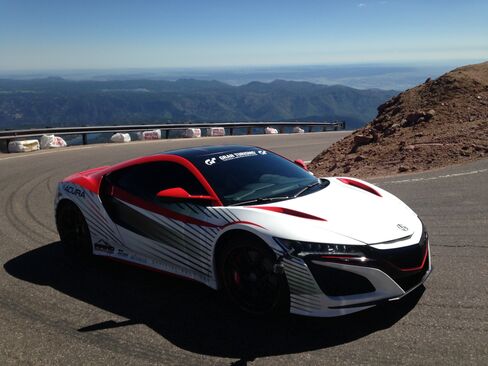 A prototype of the 2016 Acura NSX was the pace car for the 99th Annual Pikes Peak International Hill Climb race in the Colorado Rockies.