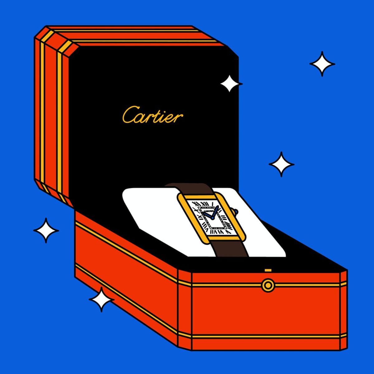 Gold Cartier Tank 
