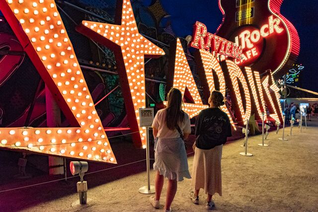 A Stardust sign at the The Neon Museum.