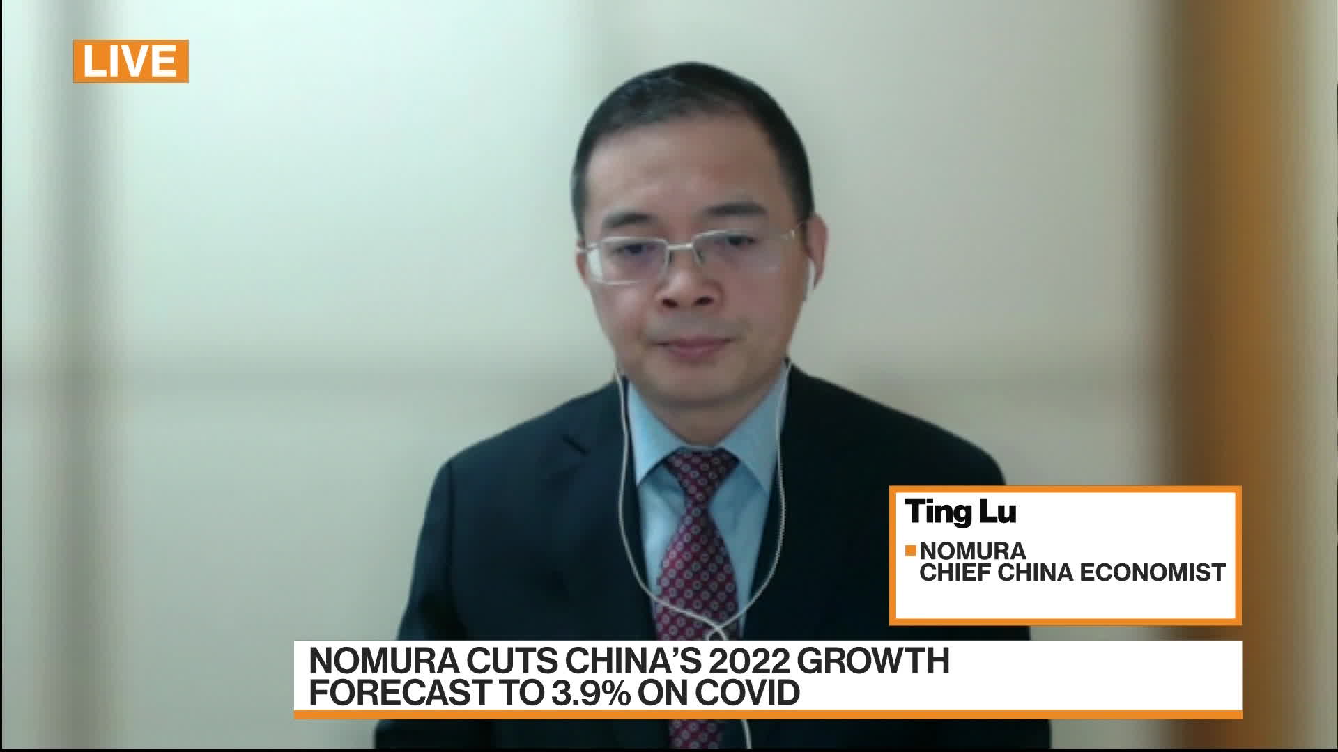 Watch Nomura's Ting Lu on China Growth Cut - Bloomberg