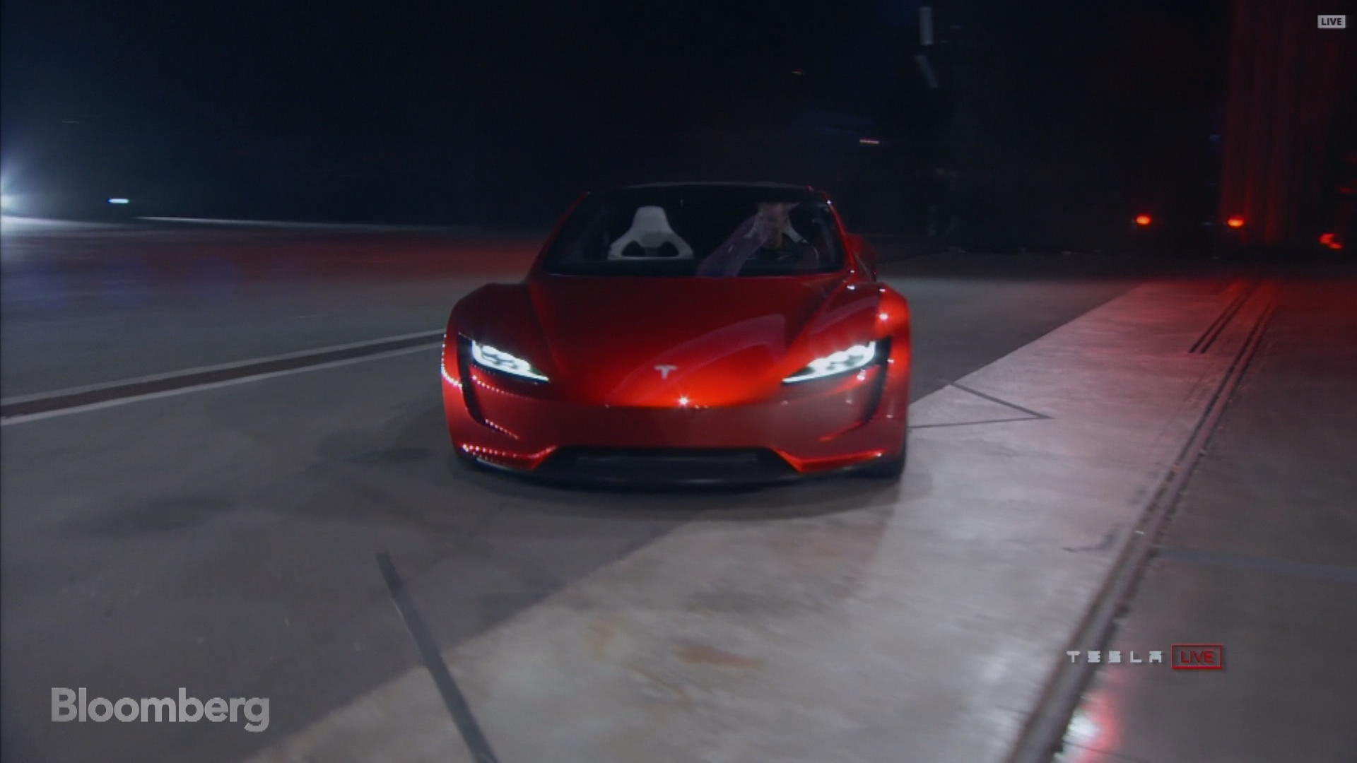 Watch Tesla Reveals Roadster That Goes 0-60 in 1.9 Seconds - Bloomberg