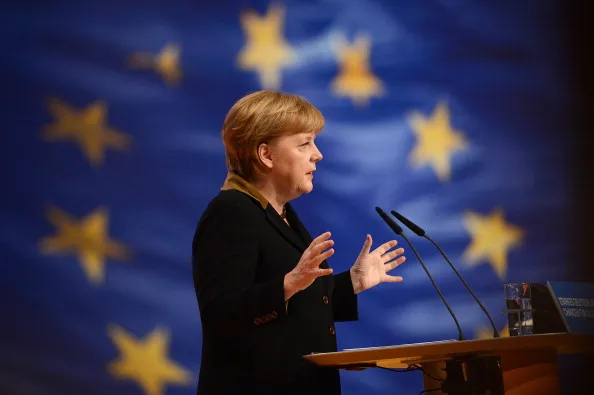 German Chancellor Angela Merkel.
