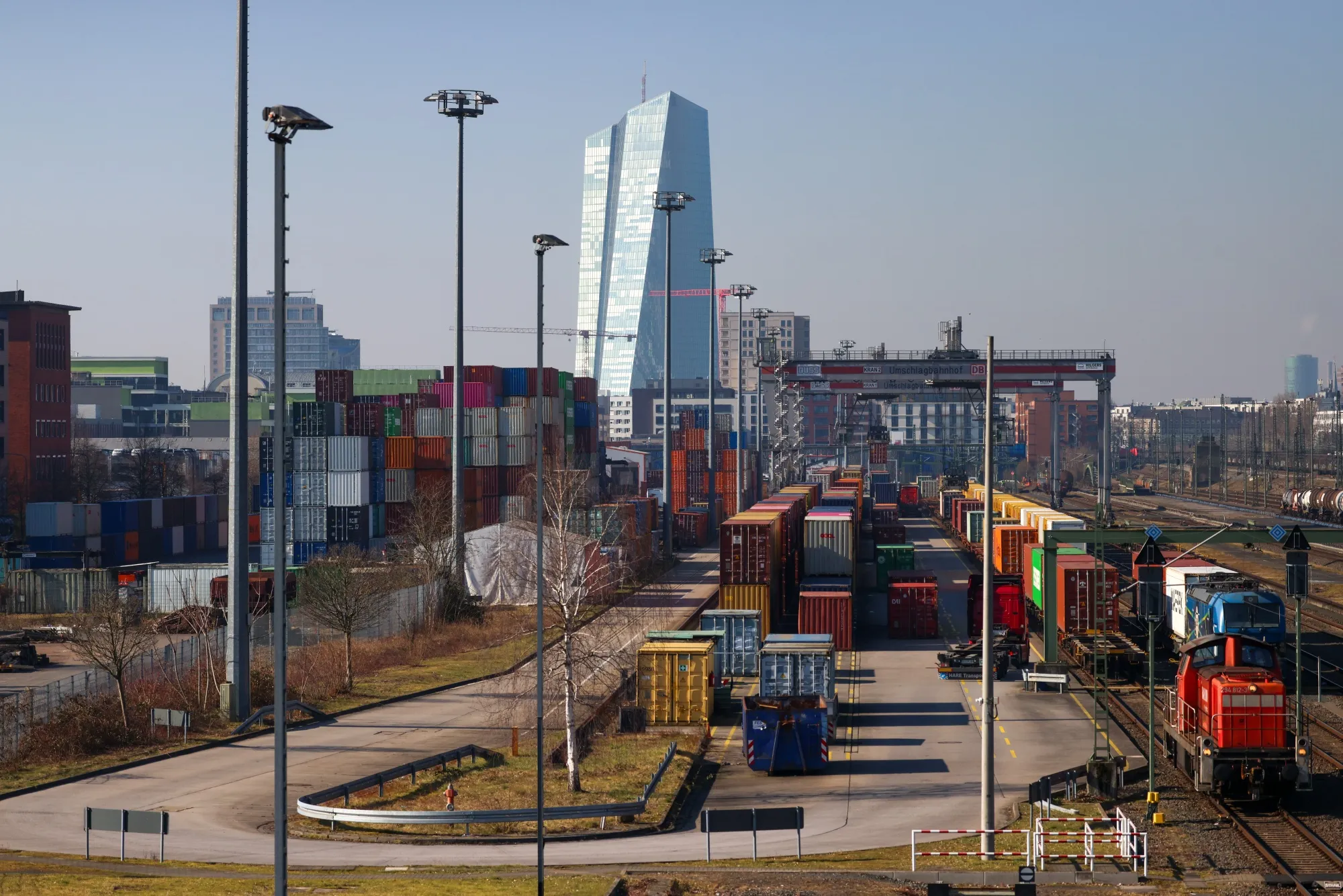 The headquarters of the European Central Bank.