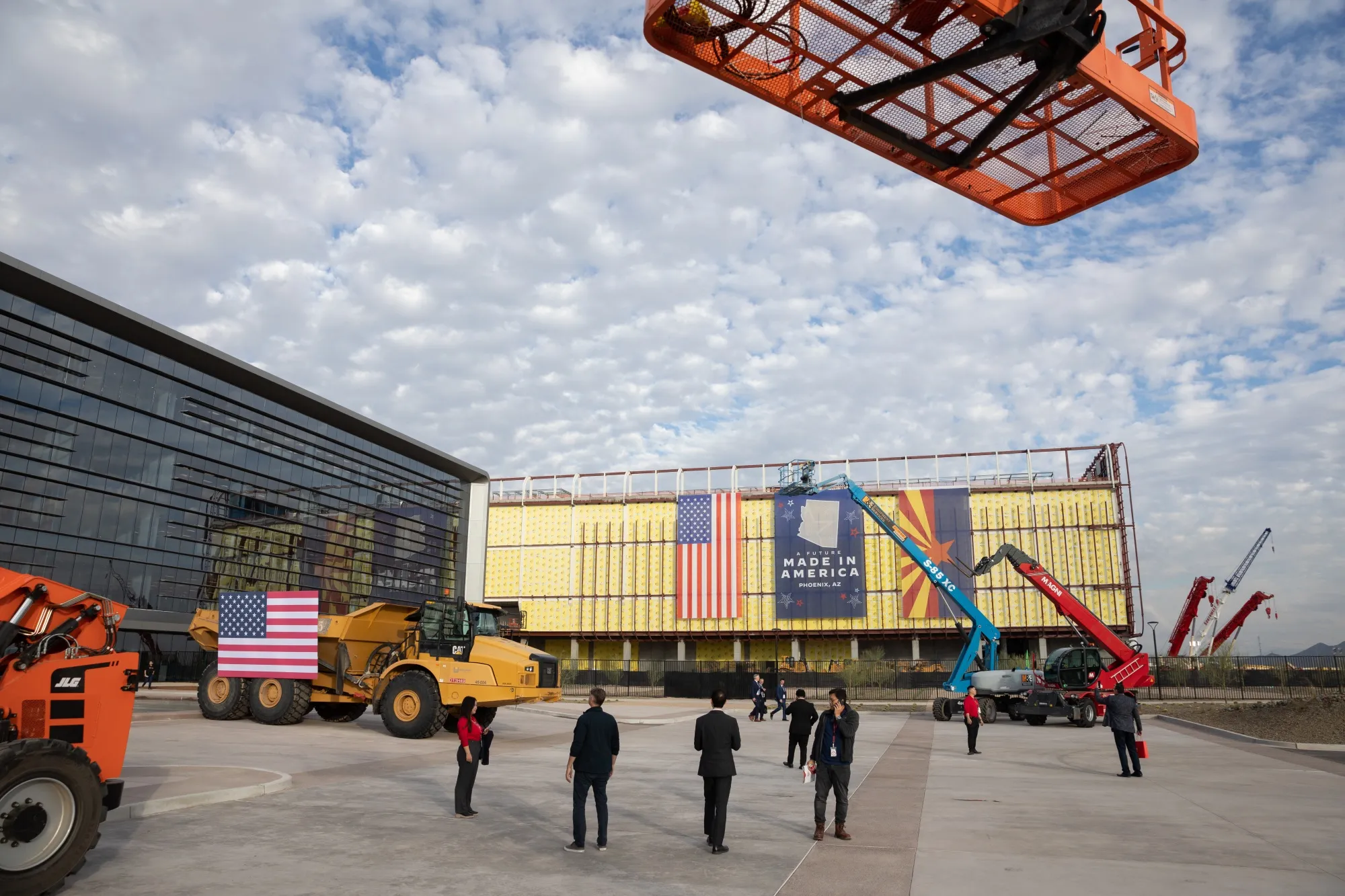 The Taiwan Semiconductor Manufacturing Co. facility under construction in Phoenix.