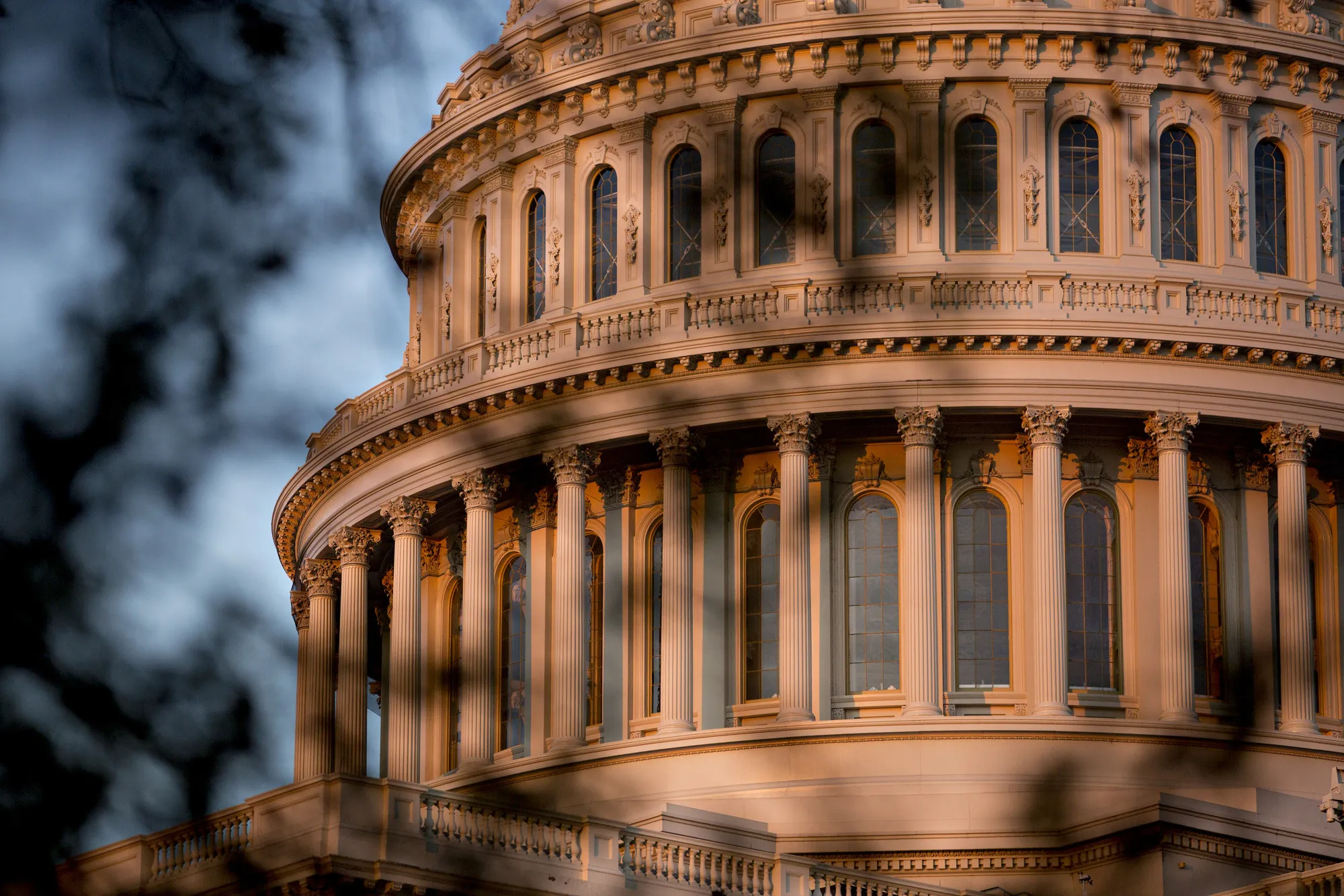 The U.S. Capitol stands at sunset in Washington, D.C., U.S.