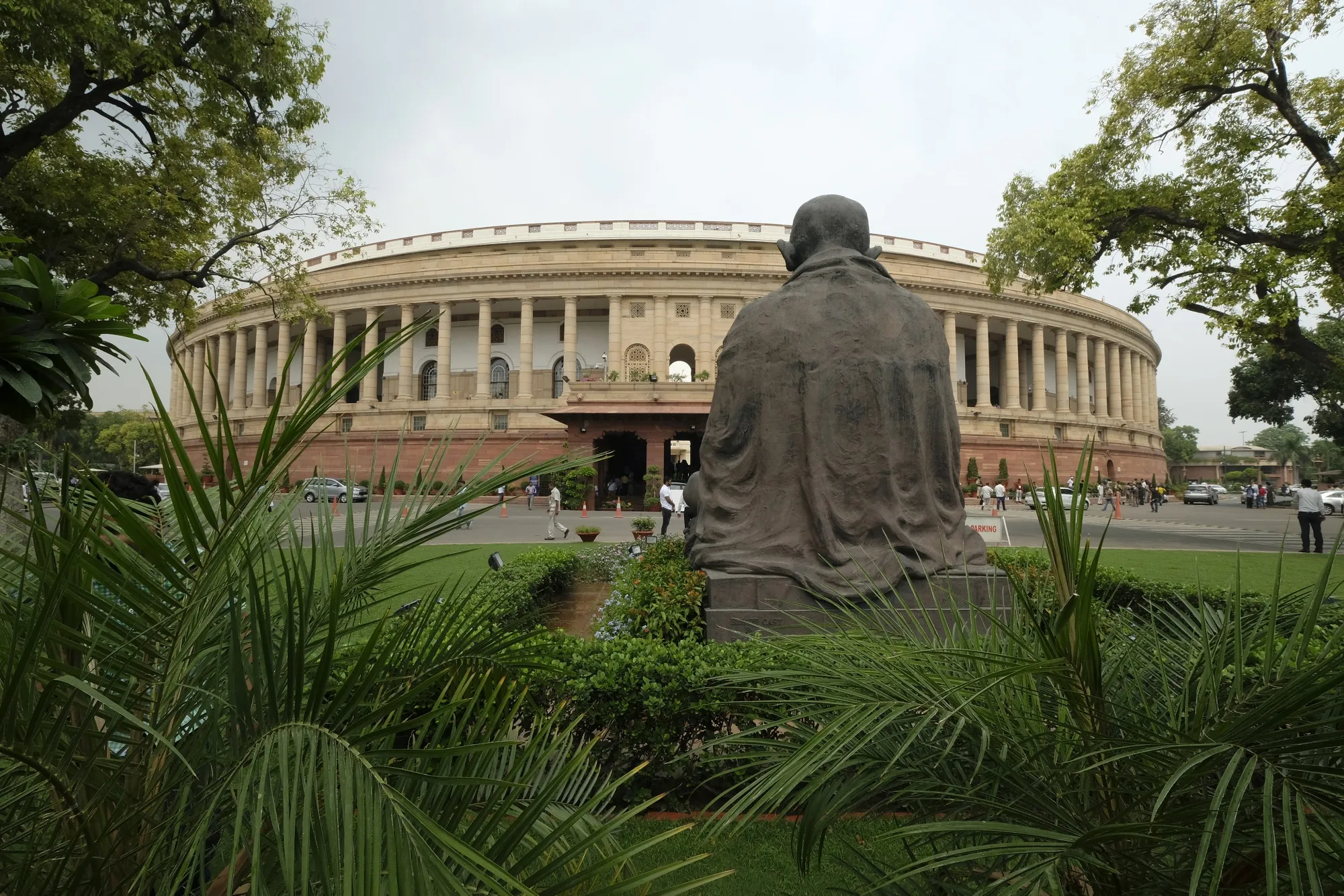 Parliament House in New Delhi.