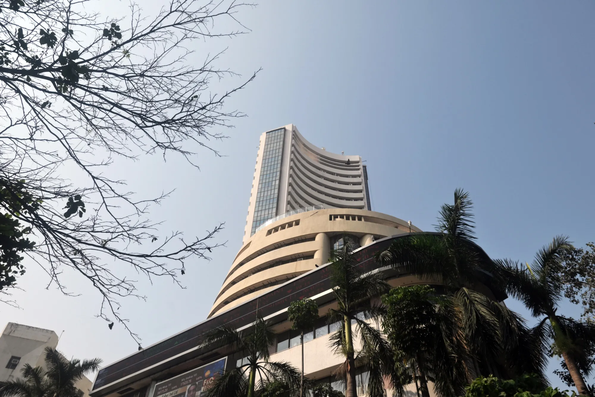 The Bombay Stock Exchange in Mumbai.