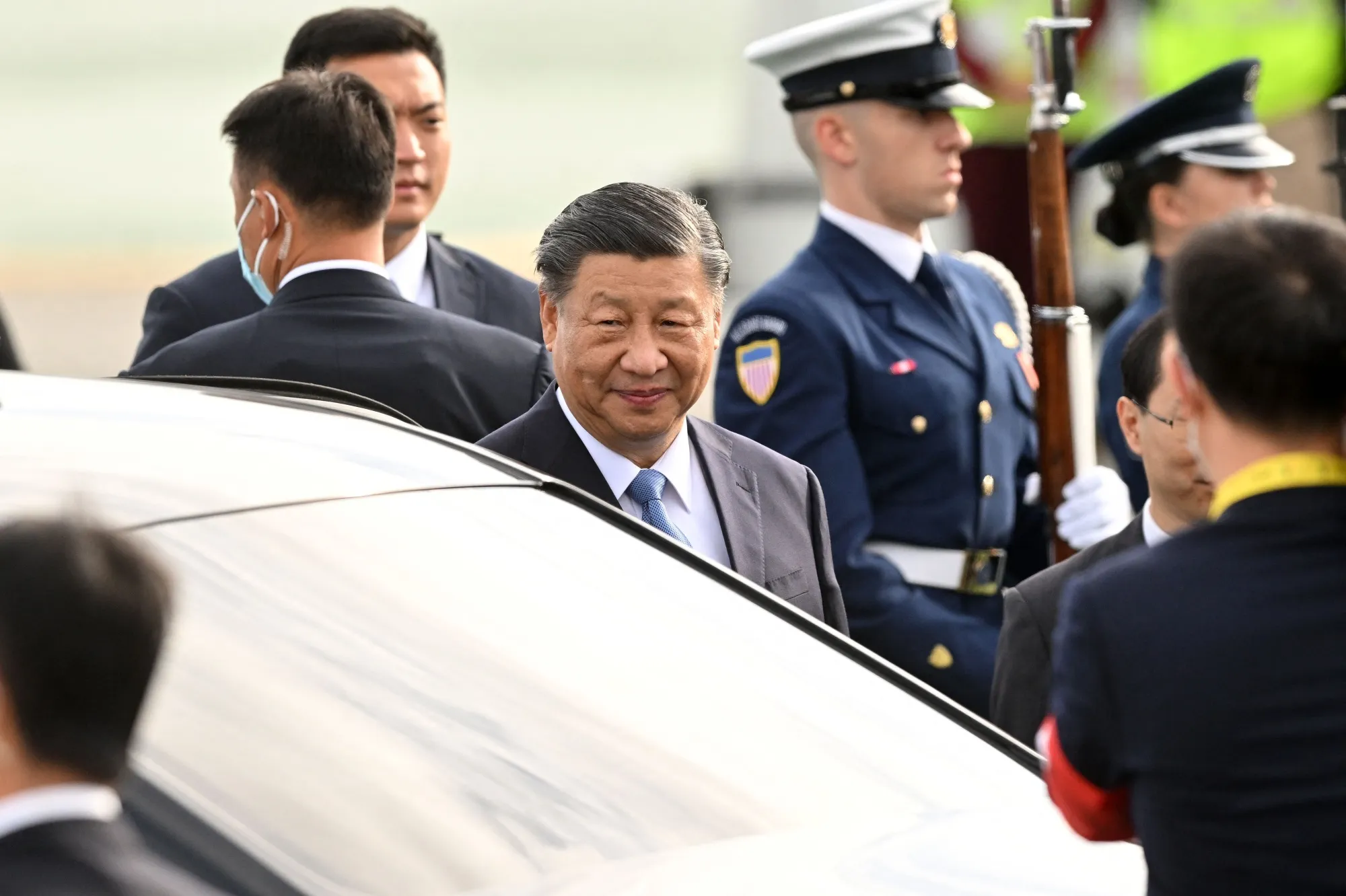 Xi arrives in San Francisco.&nbsp;