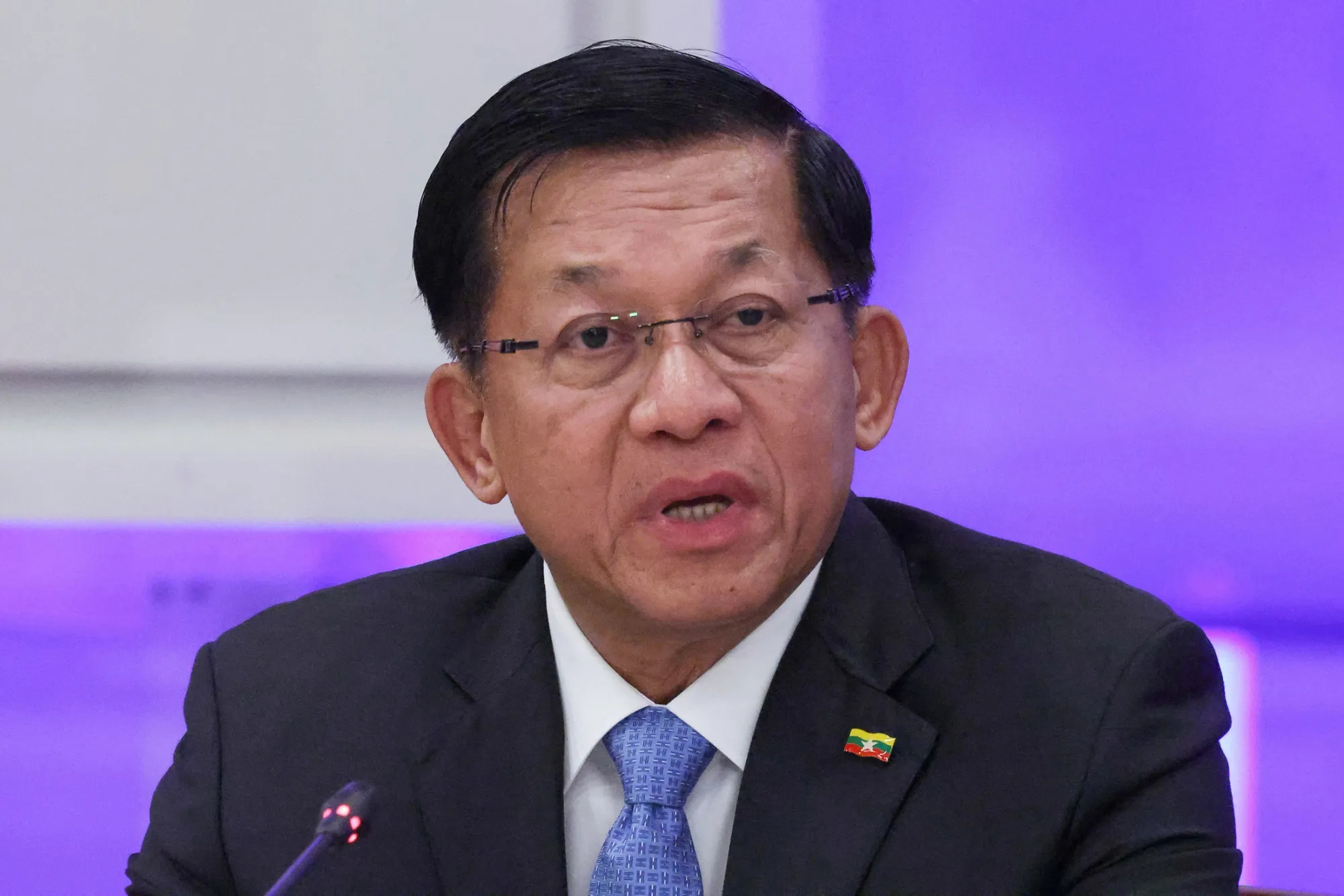 Myanmar’s junta chief&nbsp;Min Aung Hlaing.