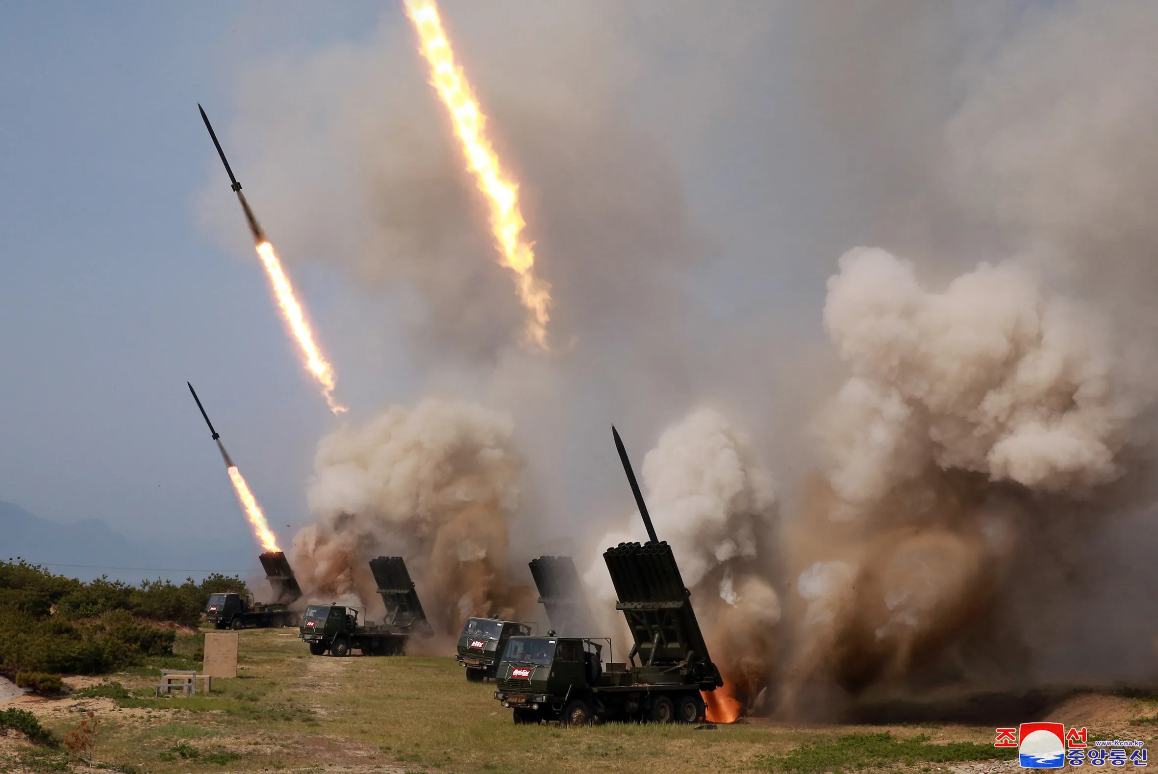 Tests of weapons systems in North Korea on May 4.