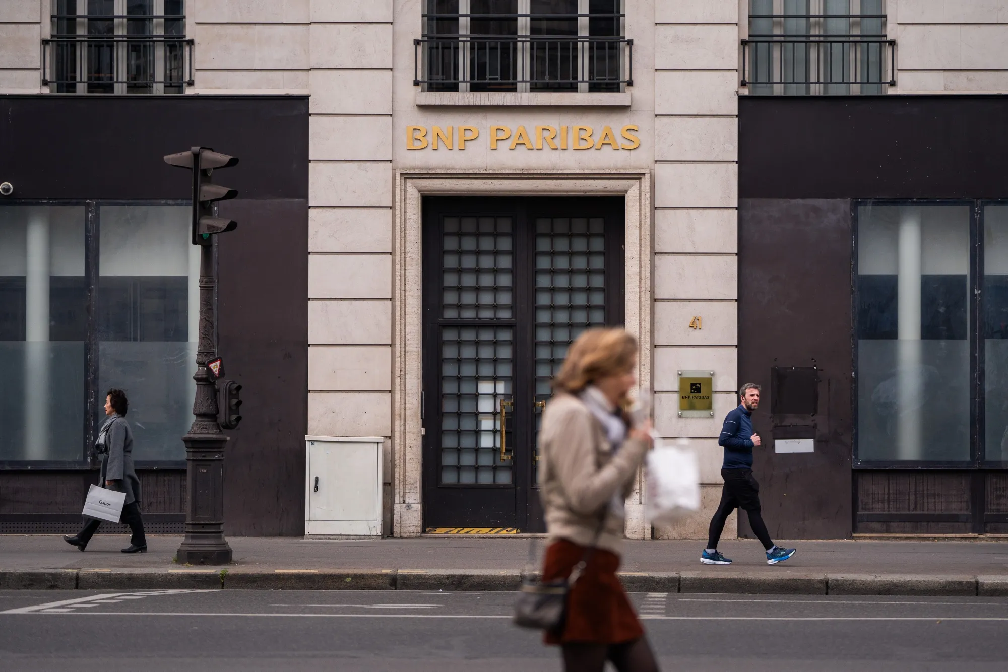 A BNP Paribas SA bank branch in Paris.
