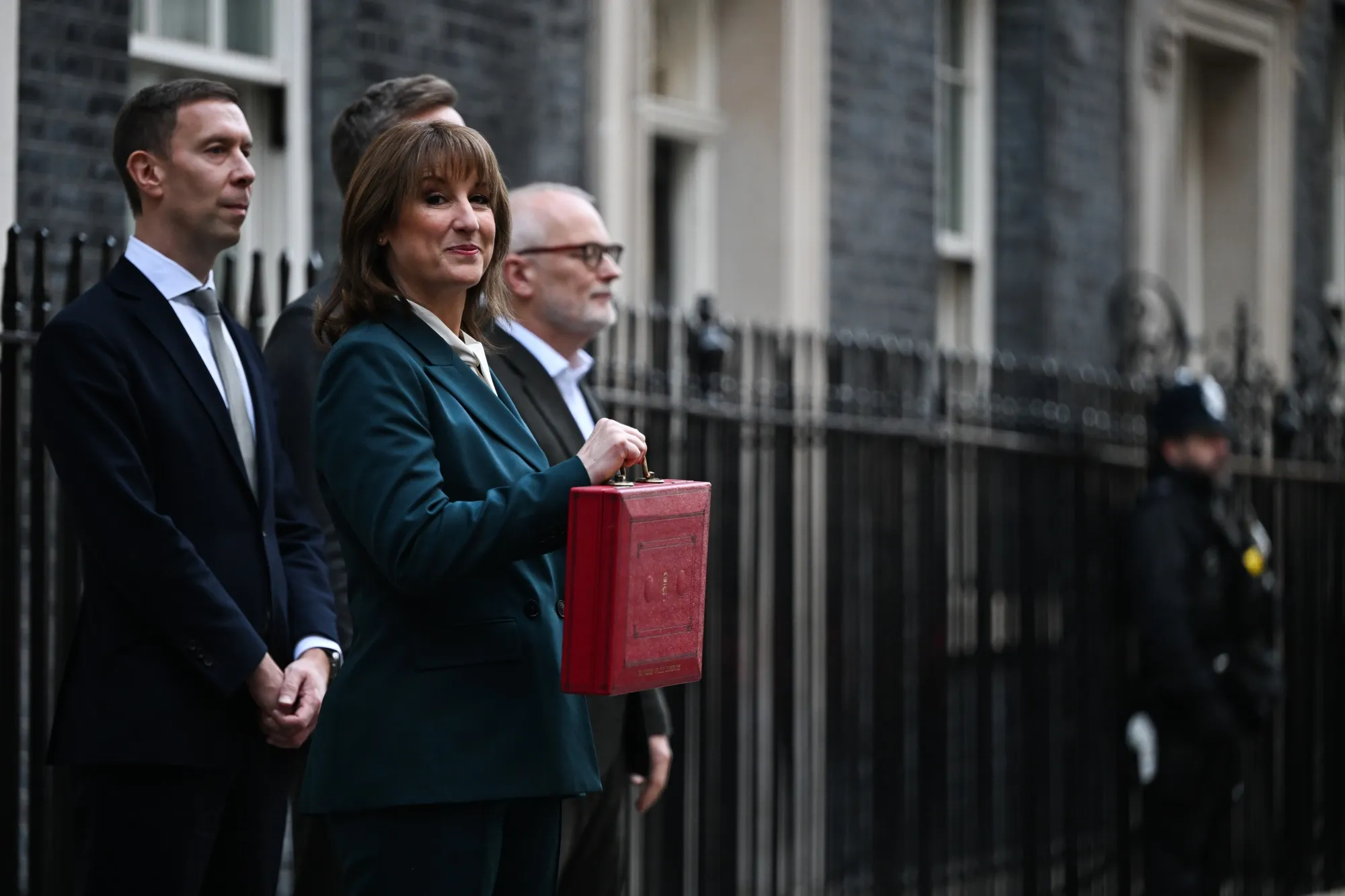 Rachel Reeves&nbsp;ahead of presenting her budget to parliament in London on Nov. 26.