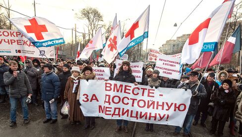 RUSSIA HEALTH PROTEST