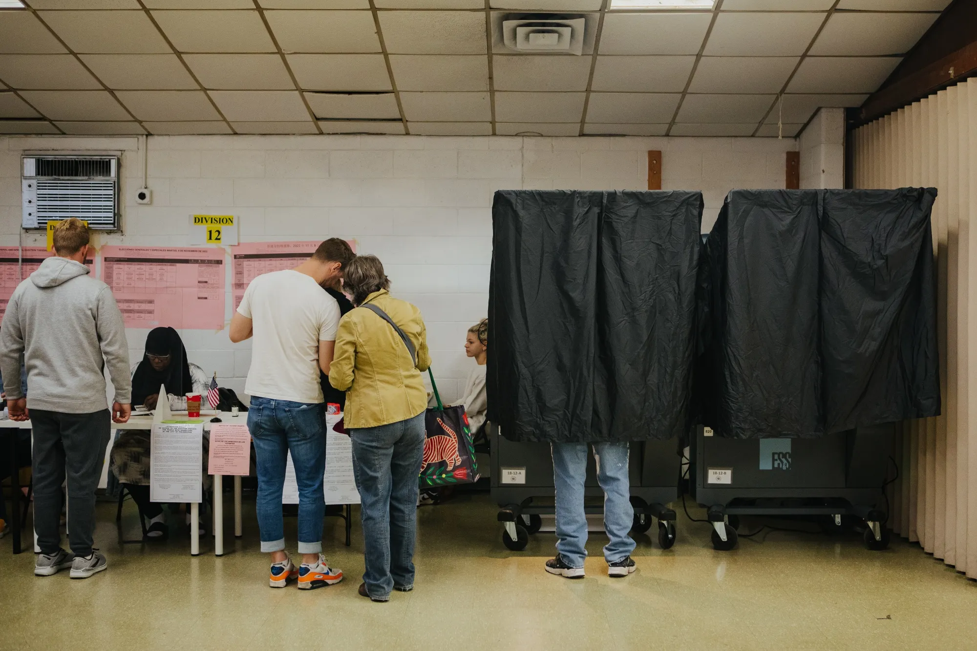 Voters cast ballots&nbsp;in Philadelphia, Pennsylvania on November 8.&nbsp;