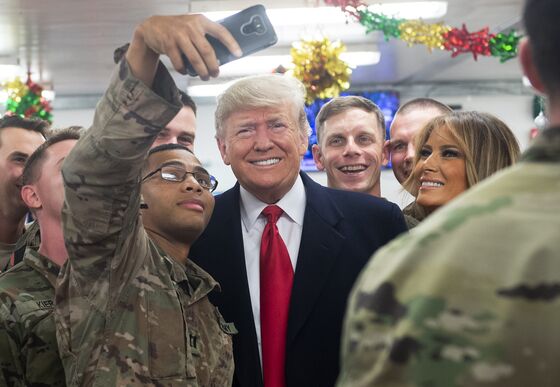 Trump Defends Syria Exit on First Visit to Troops in Combat Zone