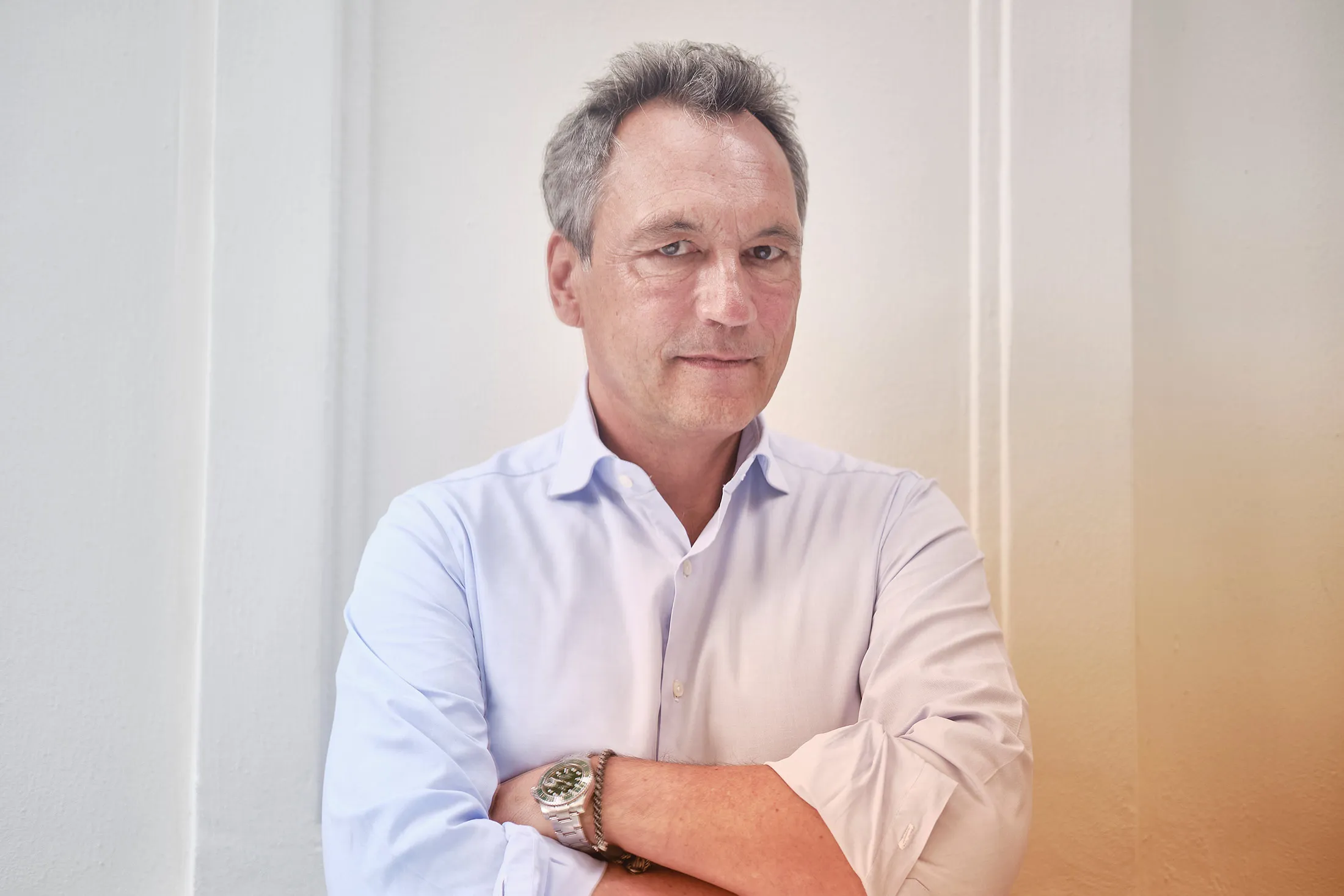 Steffen Pauls, chief executive officer&nbsp;of Moonfare, at his home in Munich.