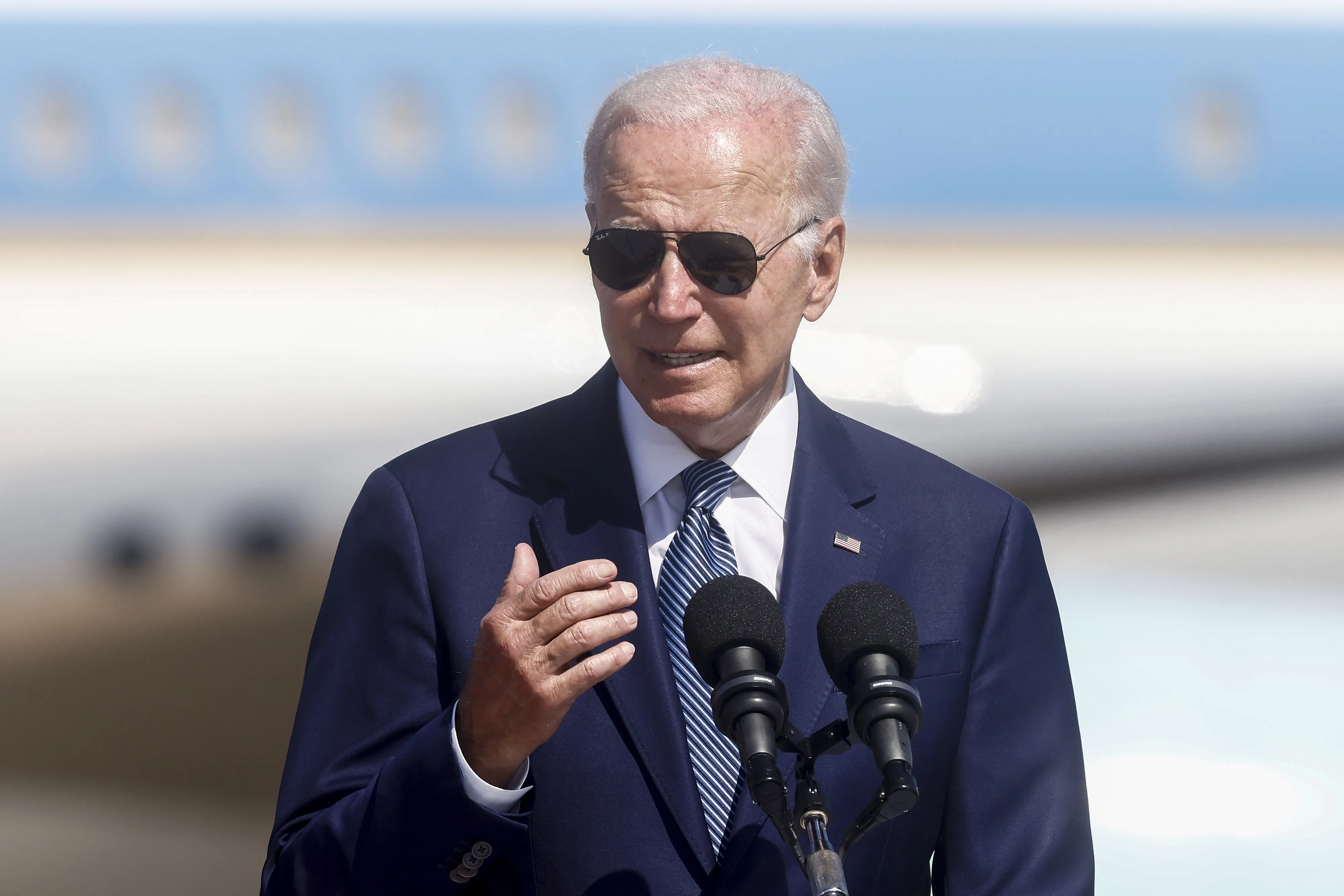 &nbsp;President Joe Biden during his&nbsp;Mideast trip, on July 13.