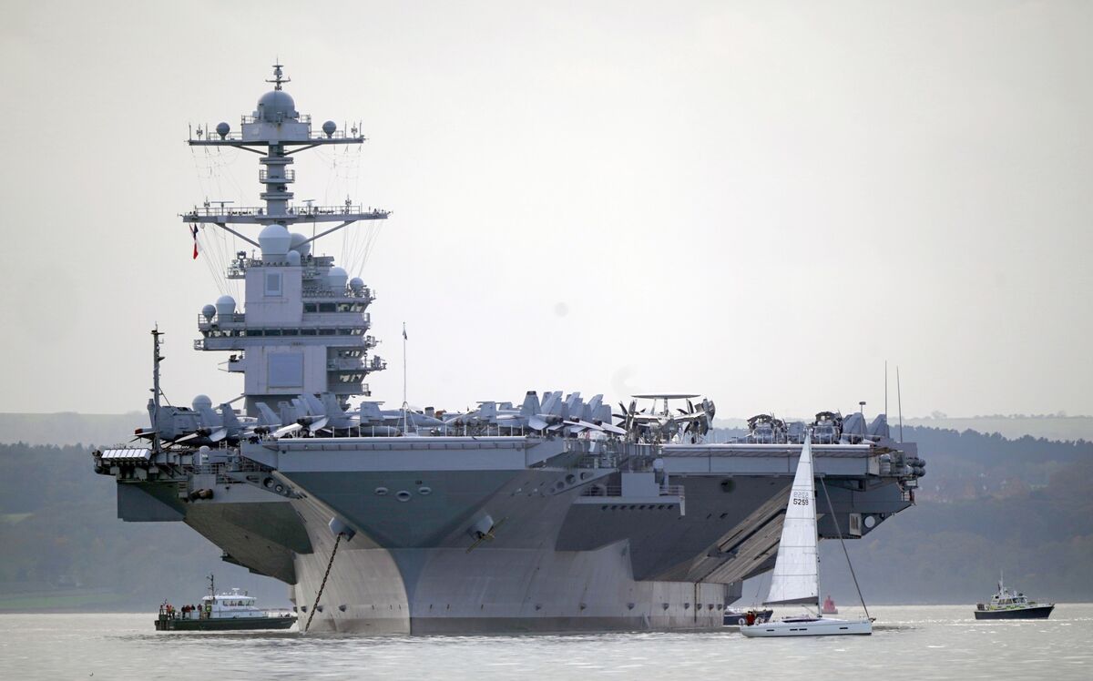 'Biggest Badass' Warship in the World Moors Off the South Coast - Bloomberg