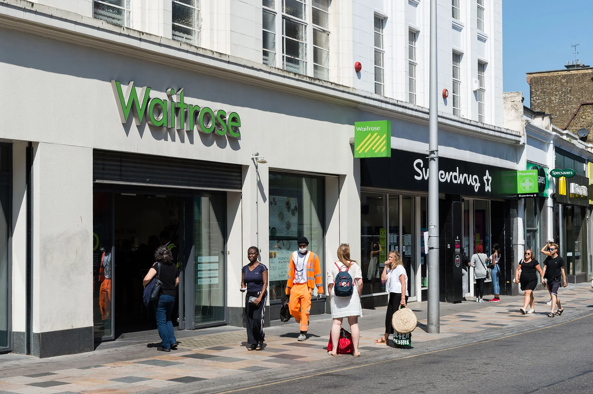 A Waitrose supermarket in London.