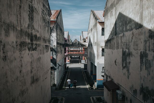 The neighborhood where Shofiqul Islam lived in Sepang, Malaysia, on June 1, 2025. Photographer: Samsul Said/Bloomberg