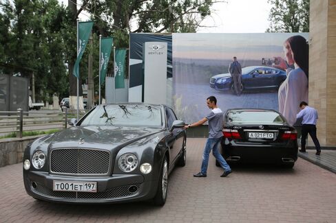 Oil-rich Kazakhstan represents the new frontier for the makers of the world’s most expensive cars. Photographer: Andrey Rudakov/Bloomberg