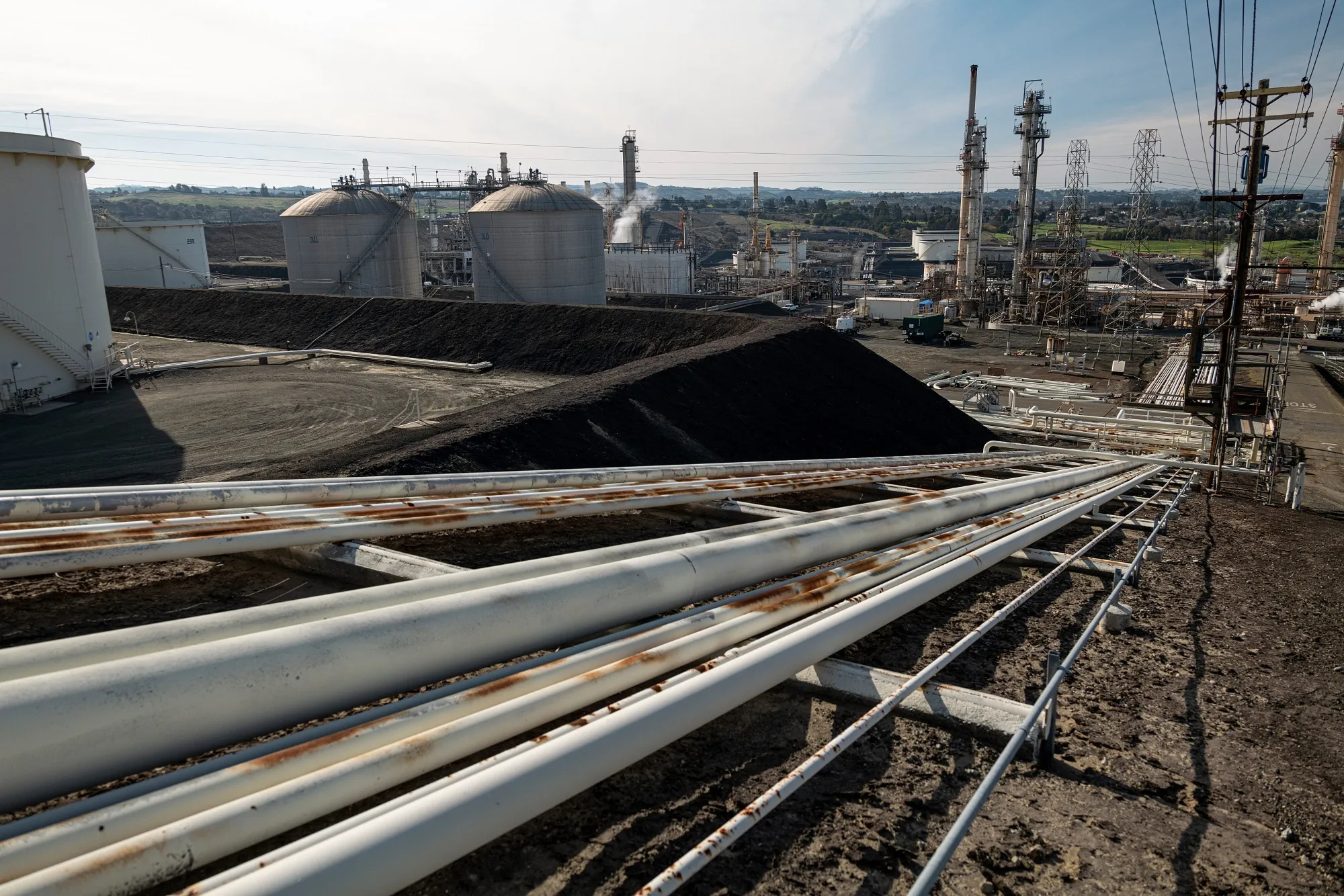A Phillips 66 renewable fuels refinery in Rodeo, California.