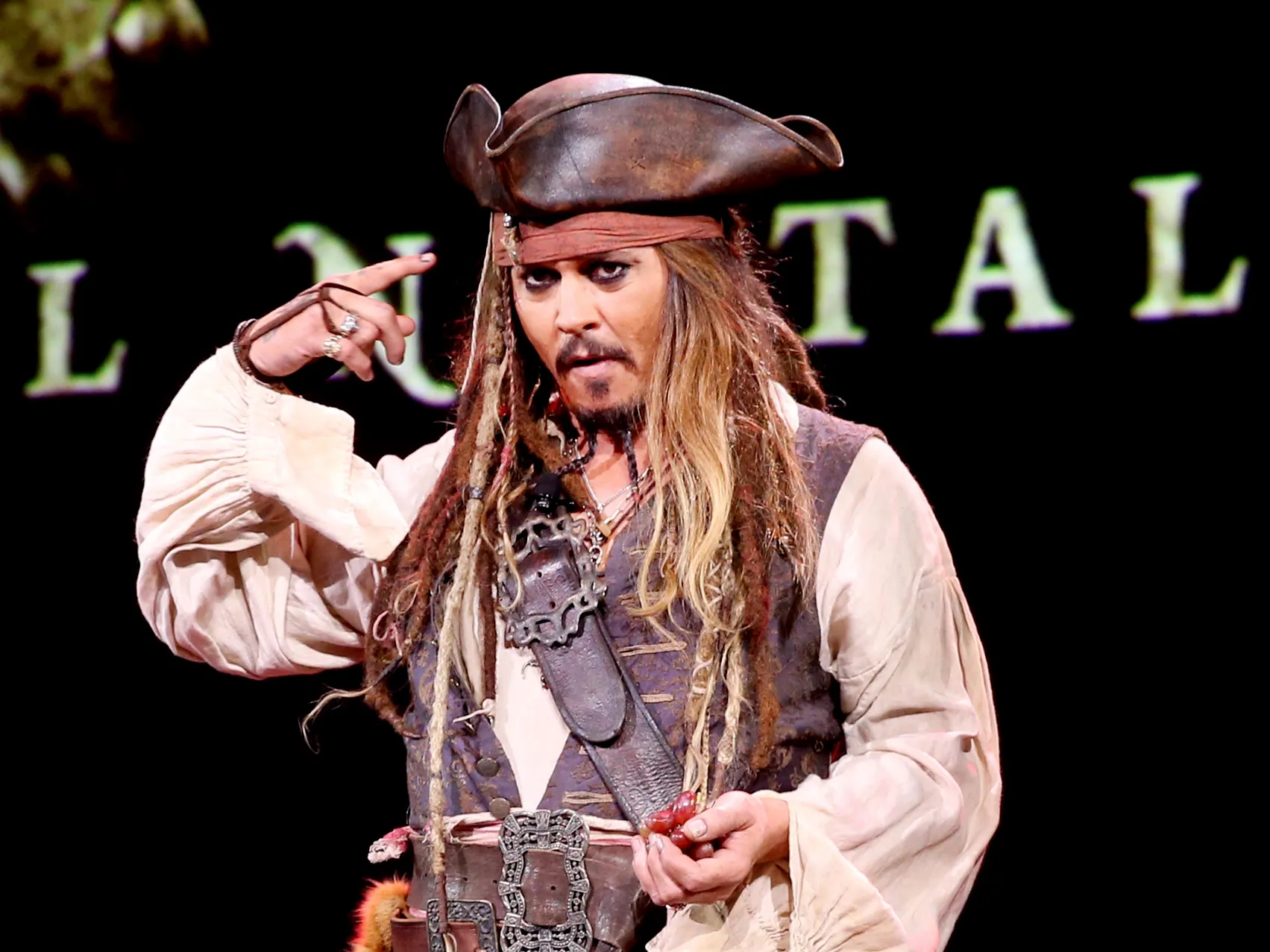 Johnny Depp as&nbsp;Capt. Jack Sparrow.