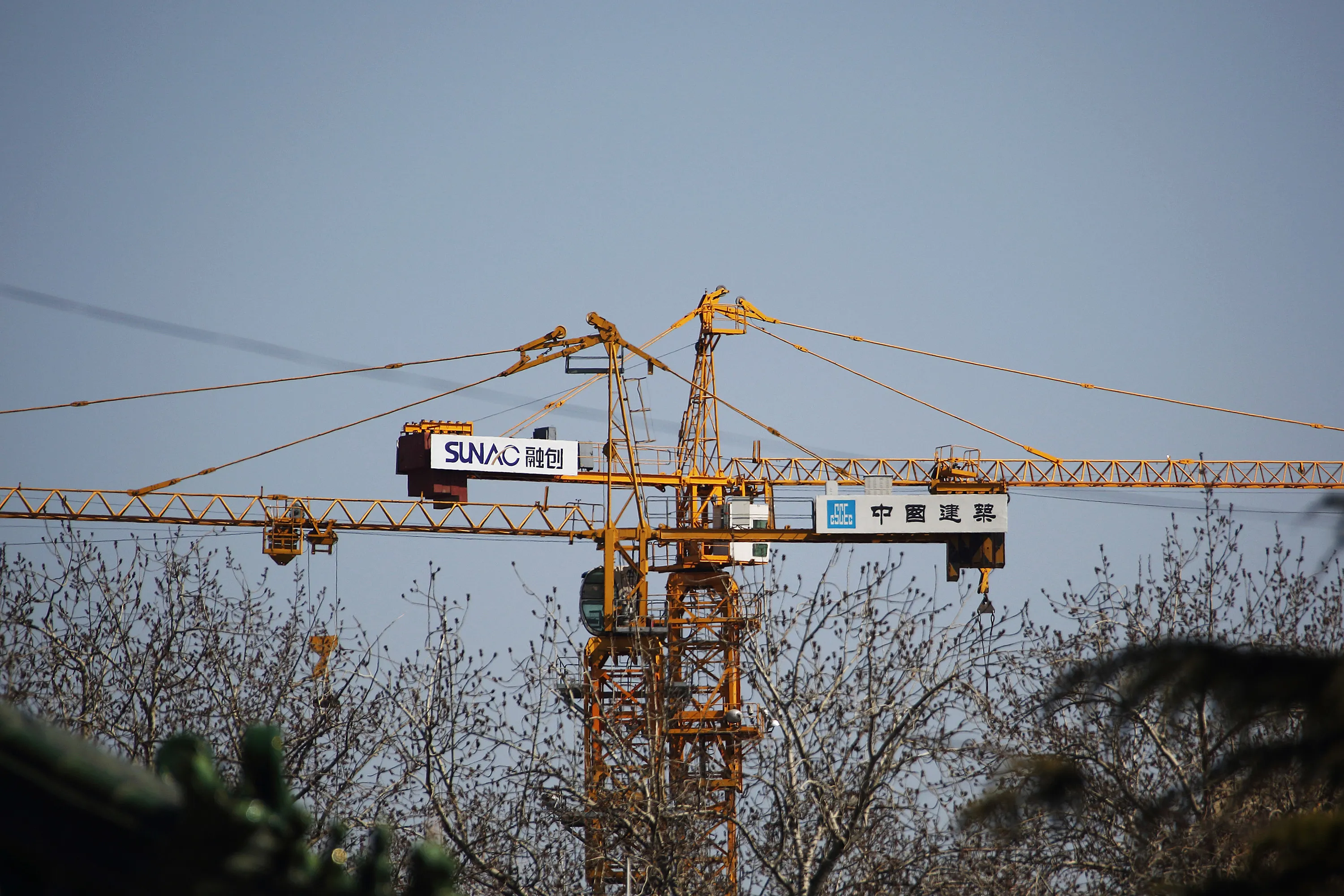 One of Sunac China Holdings’s&nbsp;construction sites in Beijing.