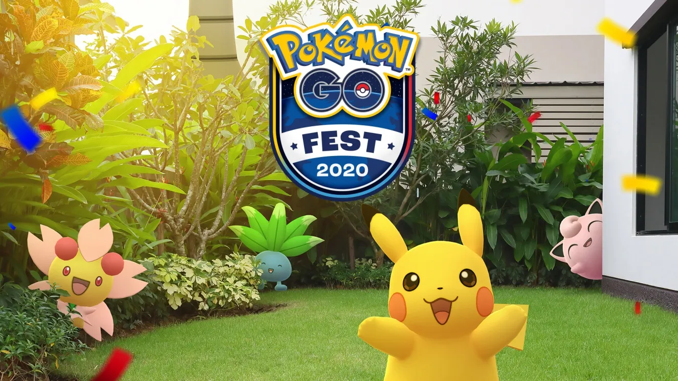 A theme visual of the Pokémon Go fest.