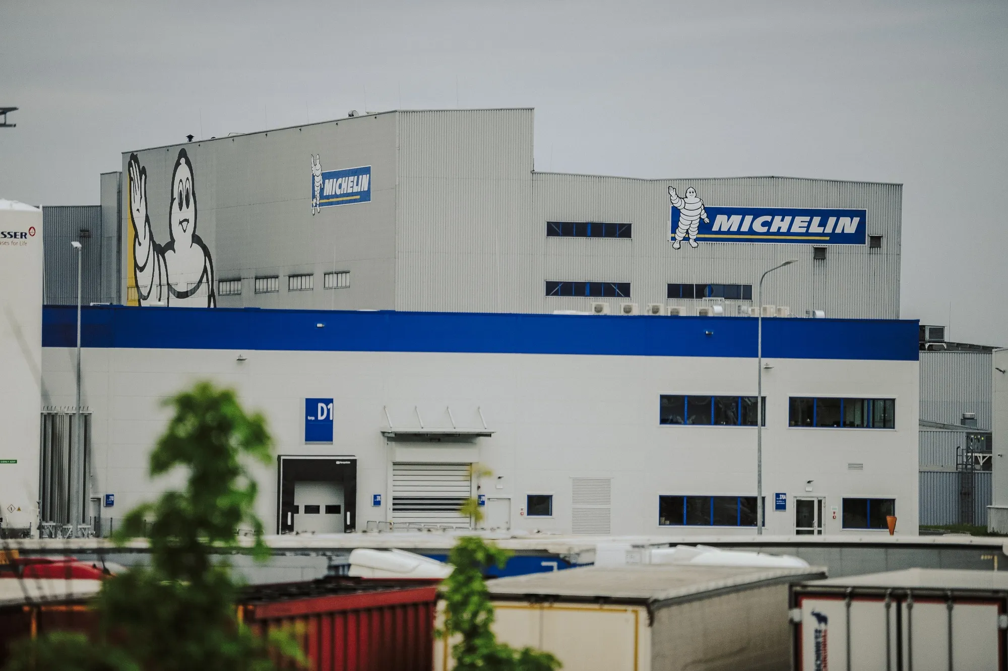The Michelin factory on the outskirts of Olsztyn, Poland.