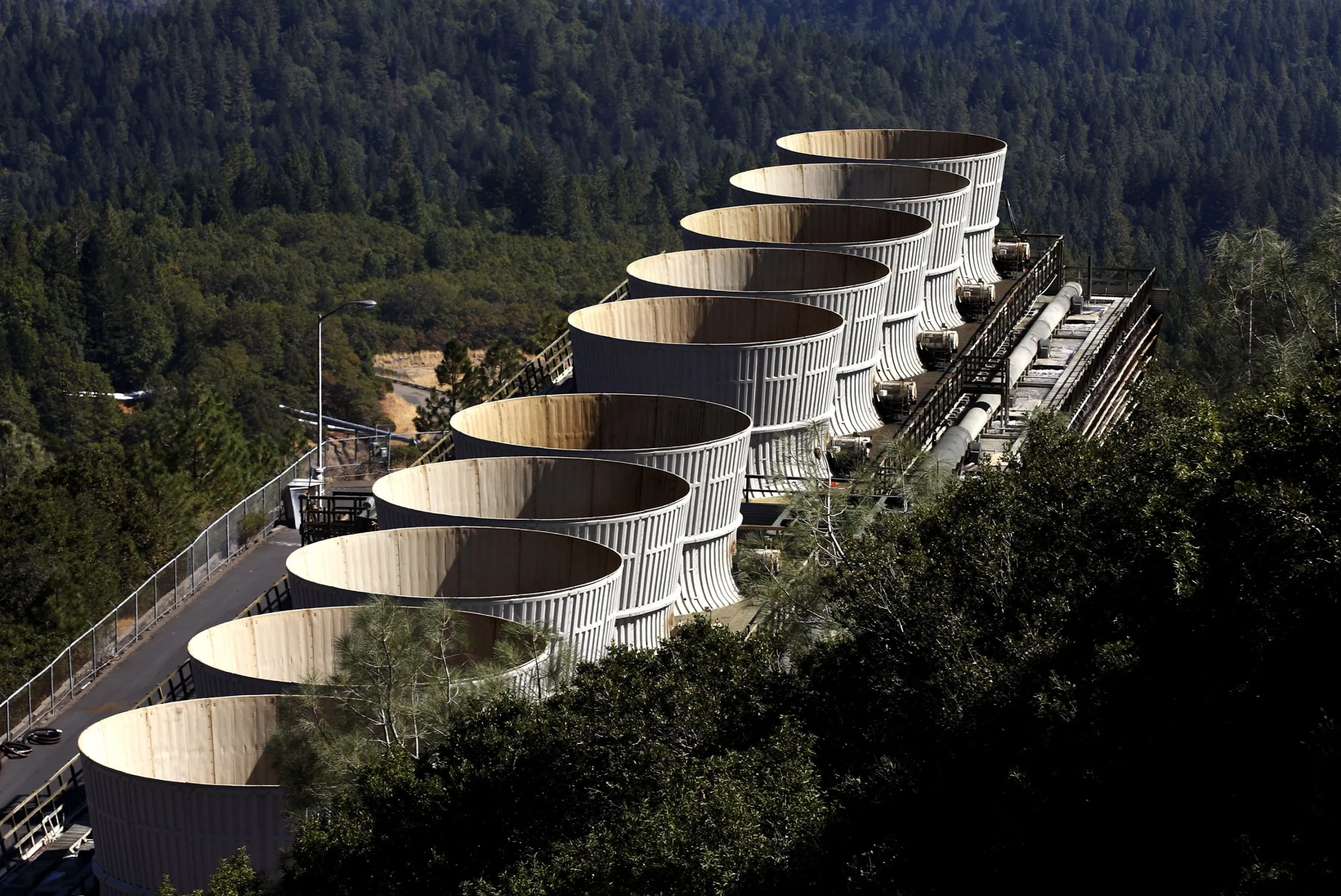 The Calpine Corp. thermal energy power plant in Middletown, California.