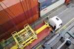 Operations at the Behala inland port in Berlin, Germany.