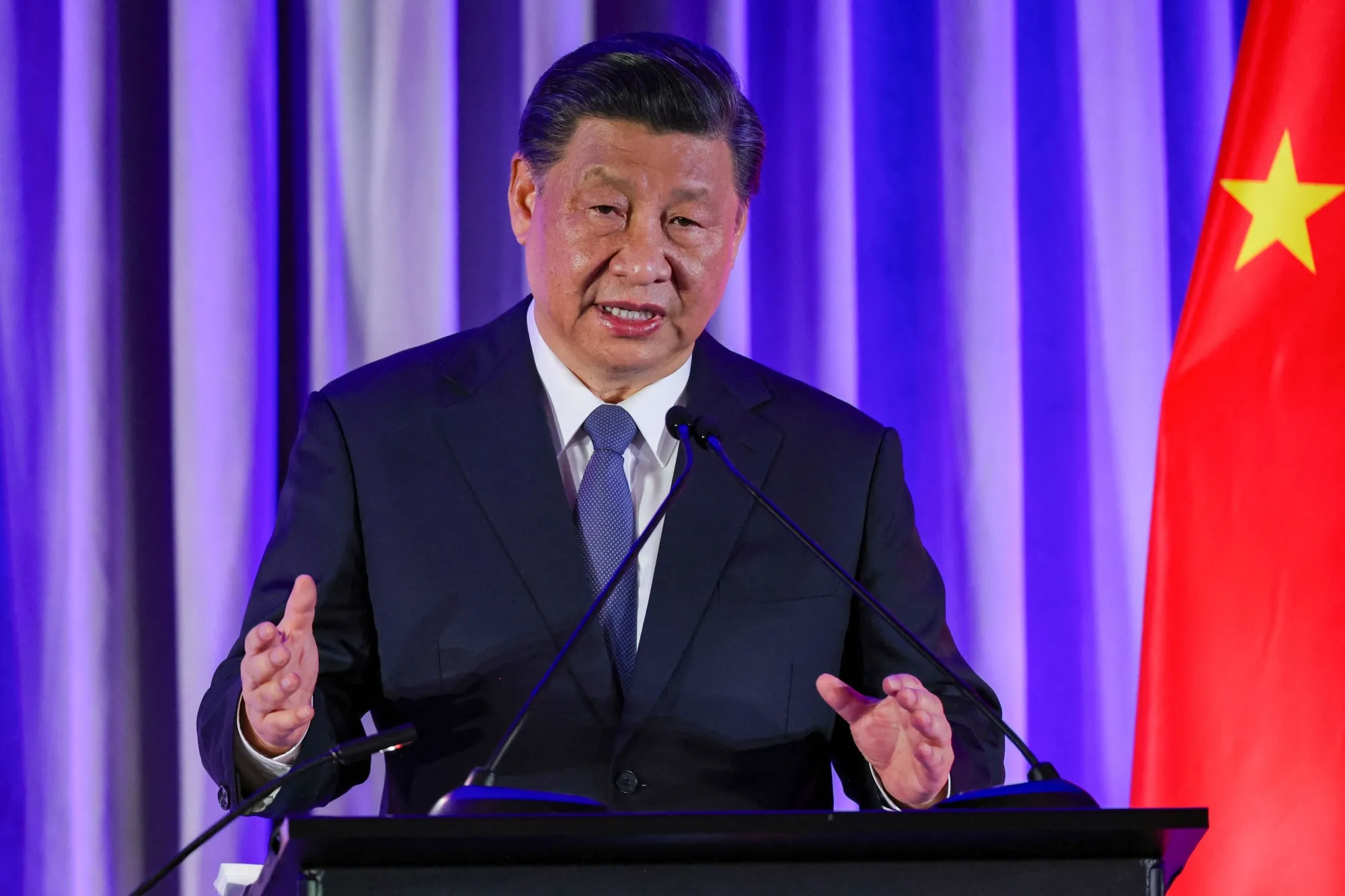 Xi Jinping&nbsp;in San Francisco, California, on Nov. 15.