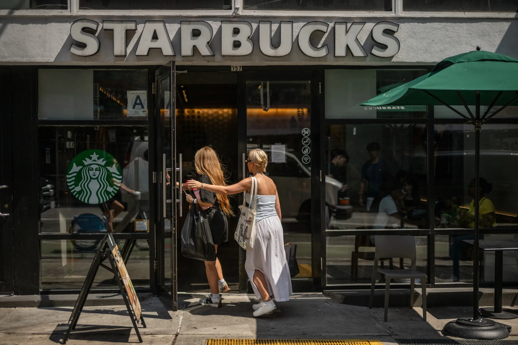 A Starbucks&nbsp;in New York on July 28.
