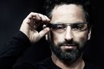 Sergey Brin wearing Google Glass