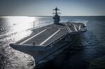 The USS Gerald R. Ford aircraft carrier.
