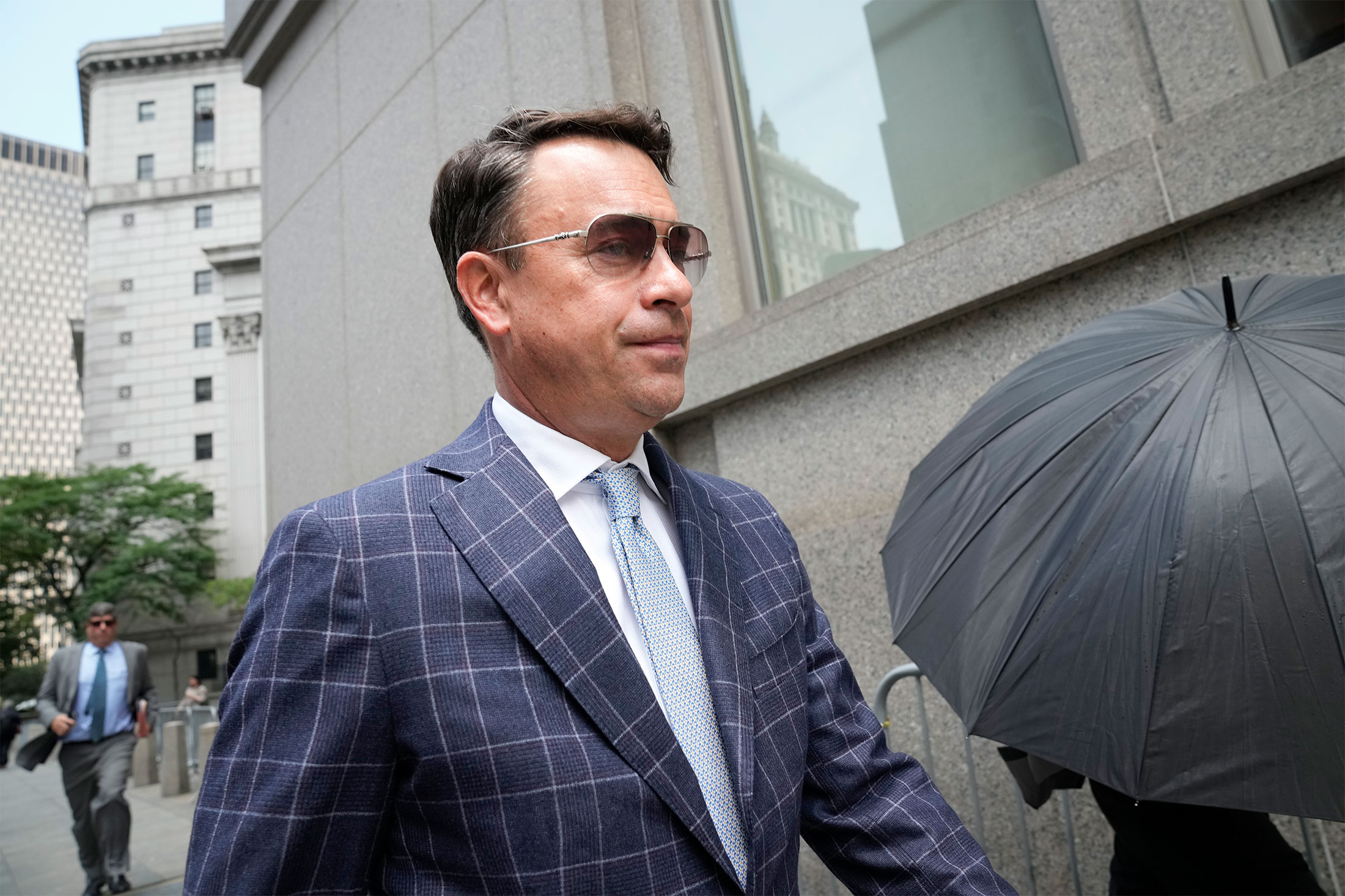 Bruce Garelick leaves federal court in New York, on July 20, 2023.