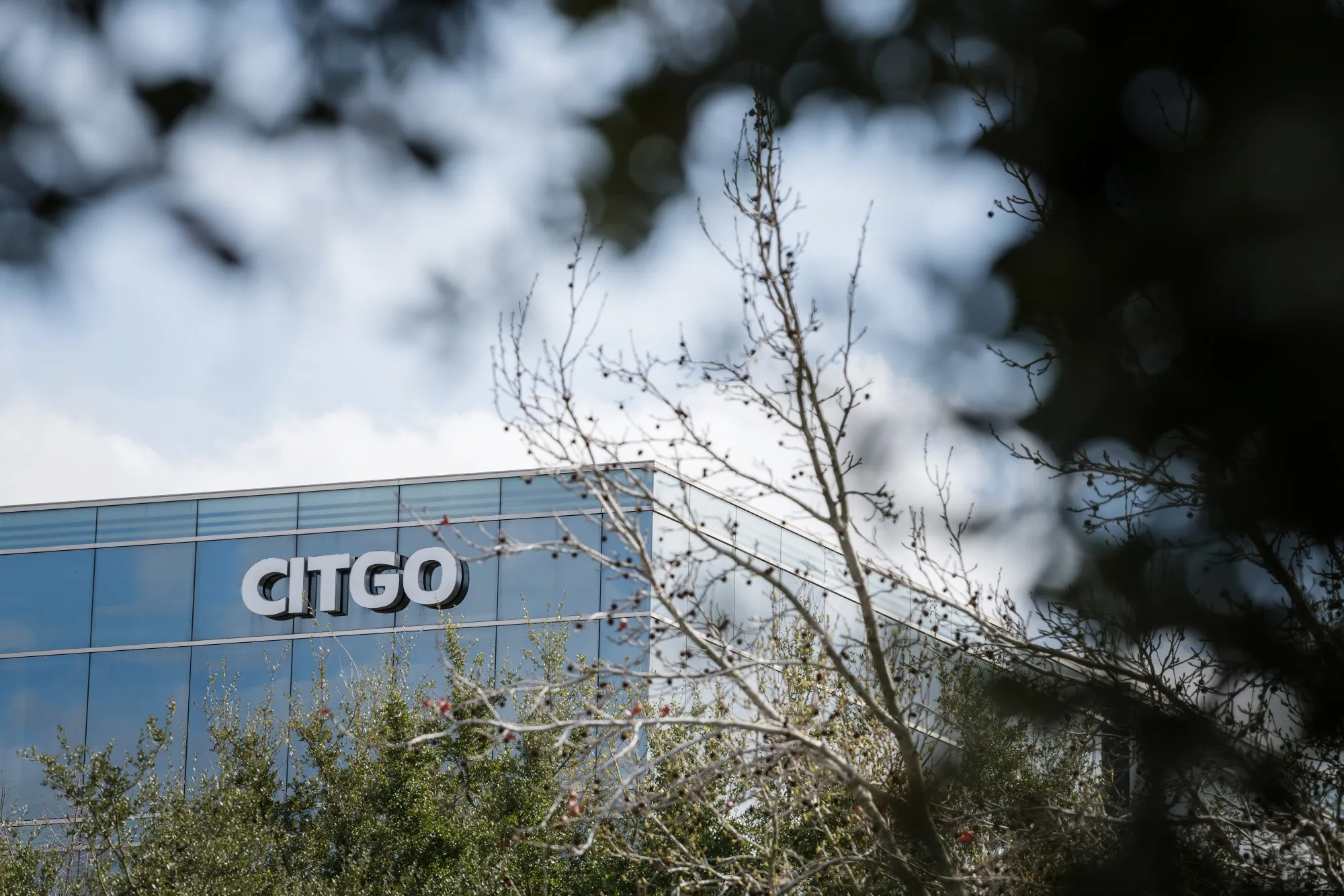 Signage is displayed at Citgo Petroleum Corp. headquarters in Houston, Texas, U.S.