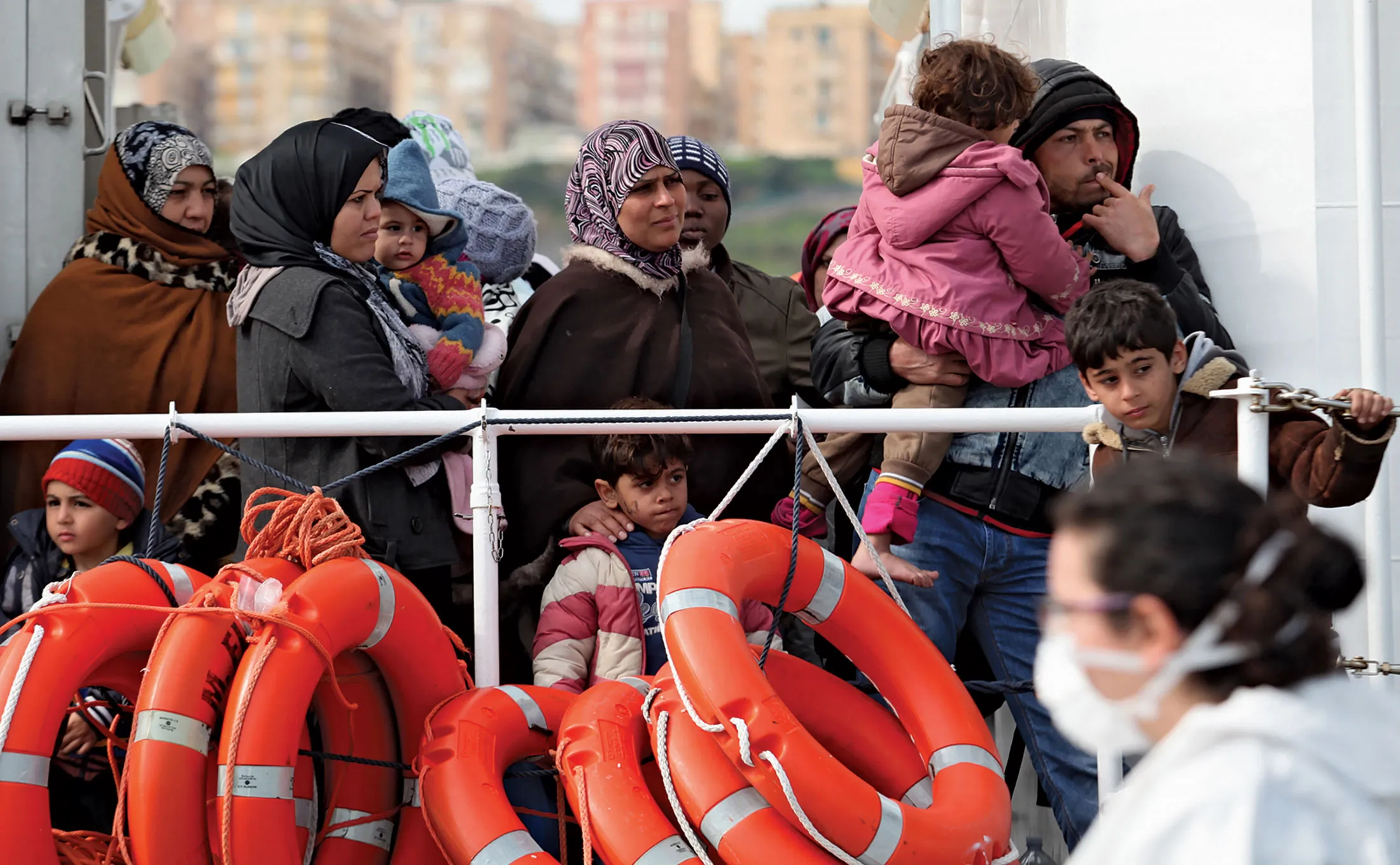 A March 4 rescue off the coast of Sicily. Since 2000 at least 28,131 migrants have died trying to reach Europe.
